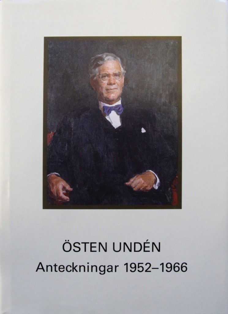 Östen Undén. Anteckningar 1952 - 1966. Utgivna genom Karl Molin. Stockholm 2002. ISBN 91-85104-29-9.